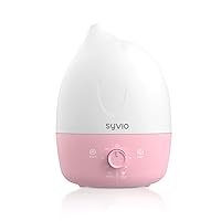 Syvio Cool and Warm Mist Dolphin Shaped Top fill Humidifiers for Baby, Whisper-Quiet for Baby Kids Bedroom Nursery with 7 Colors Night Light and Diffuser, Timer and Auto-Shut Off, BPA Free, 2.5L, Pink