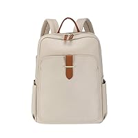 Women'S Fashion Backpack Casual Bag Computer Bag (Apricot with Brown)
