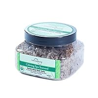Organic Detox Salt Soak, Vegan, French Sea Salt, Enriched with Seaweed, Peppermint and Rosemary Oil, Soothes Sore Muscles and Inflammation, Perfect Gift, 8oz