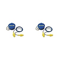 3M 10080529400014 E-A-R 340-4002 Ultra Fit Reusable Corded Earplugs, OSFA, Blue, One Size Fits All (Pack of 2)