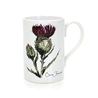 Flower of Scotland Porcelain Mug in a Scottish Thistle Design