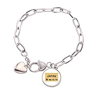 Traditional Japanese Sushi Cruisine Heart Chain Bracelet Jewelry Charm Fashion