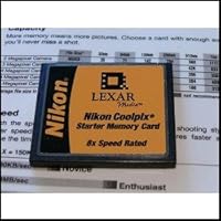 Nikon Lexar Media 16MB 8x CompactFlash (CF) Memory Card