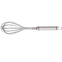 Egg Beater 304 stainless steel whisk,Suitable for mix the batter, stir the food supplements, beat the eggs, and whipped the cream,304 stainless steel,Silver,30cm.