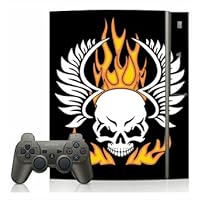 Flaming Skull Skin for Sony Playstation 3 Console
