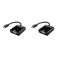 Cable Matters Mini HDMI to VGA Adapter (Mini HDMI to VGA Converter) in Black (Pack of 2)