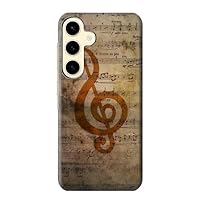 jjphonecase R2368 Sheet Music Notes Case Cover for Samsung Galaxy S24