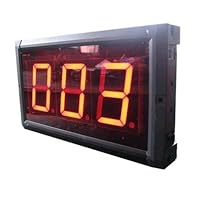 IR Remote Control Days Countdown Timer Max Count up to 999 Days Display 3-inch 3 Digital Led Countdown Counter Red Color