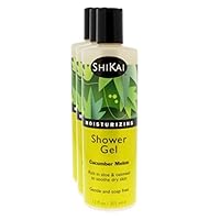 ShiKai Daily Moisturizing Shower Gel (Cucumber Melon, 12oz, Pack of 3) | Gentle Formula | Aloe Vera & Oatmeal for Soft, Healthy Skin | Dry Skin Relief