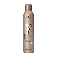 BlondMe Blonde Wonders Dry Shampoo Foam – Volumizing Shampoo for Color Treated and Natural Blondes - Strengthens Hair Bonds and Absorbs Excess Oil - All Hair Types, 300ml