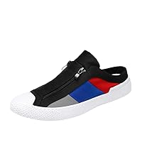 Summer Canvas Half Loafer Slippers - Breathable and Comfy Men's Shoes