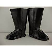 Set of 2 Pairs 1 Pair Black Biker Boots and 1 Pair Hip Tall Boots Made to Fit the 18 Inch Doll Like the American Girl