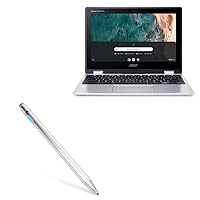 BoxWave Stylus Pen Compatible with Acer Chromebook Spin 311 (CP311-2H) - AccuPoint Active Stylus, Electronic Stylus with Ultra Fine Tip for Acer Chromebook Spin 311 (CP311-2H) - Metallic Silver