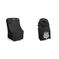 J.L. Childress Wheelie Car Seat Travel Bag - Car Seat Carrier with Wheels - Heavy Duty Car Seat Bag & Gate Check Bag for Single & Double Strollers - Stroller Bag for Airplane