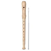 Soprano Descant Recorder, German Fingering , 28 Notes (C-D) , Made in Two Pieces
