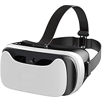 3D VR Headset, VR Glasses, HD Universal Virtual Reality Goggles Compatible with iOS & Android Phones, Comfortable Adjustable, Ideal VR Glasses for Kids and Adults (Color : Yellow)