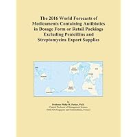 The 2016 World Forecasts of Medicaments Containing Antibiotics in Dosage Form or Retail Packings Excluding Penicillins and Streptomycins Export Supplies