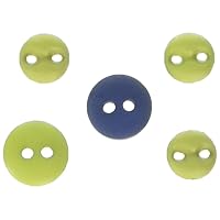 Just Another Button Company Shamrock Ridge on Wander Lane Pack Buttons, Green and Blue