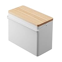 YAMAZAKI Home First Aid Box Three Tiered Medical Supplies Metal Organizer With Multicompartment Storage, Steel + Wood, Handles, Lid, No Assembly Req.