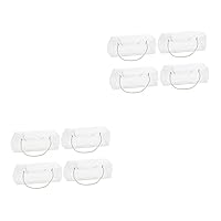 BESTOYARD 8 Pcs cake box cake holder with cover wedding cake carrier disposable cake container cake container with lid Portable Gift Case containers with lids bracket nylon rope biscuit