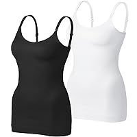 Womens Shapewear Camisole Tank Tops - Body Shape for Women Tummy Control Seamless Compression Tank Tops