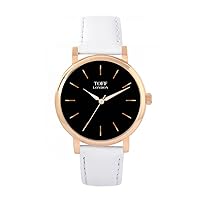 Traditional Black and Gold Watch Ladies 38mm Case 3atm Water Resistant Custom Designed Quartz Movement Luxury Fashionable