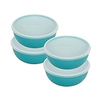 KitchenAid Plastic Pinch Bowls with Lids, Set Of 4