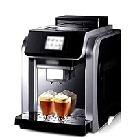 coffee machines Espresso machine, fully automatic coffee machine, double boiler, fancy coffee grinder, consumer and commercial 422mm × 280mm × 380mm silver (Color : Silver)