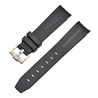 20mm 22mm 21mm Rubber Watch Band For Rolex Strap Brand Watchband Men Replacement Wrist Watch Accessories