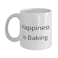 Happiness is Baking. Baking 11oz 15oz Mug, Funny Baking Gifts, Cup For Friends