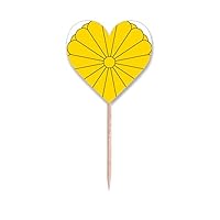 Japan National Emblem Country Toothpick Flags Heart Lable Cupcake Picks