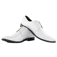 Modello Doloresso - Handmade Italian Mens Color Gray Oxfords Dress Shoes - Cowhide Smooth Leather - Lace-Up