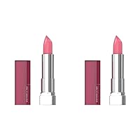 Color Sensational Lipstick, Lip Makeup, Cream Finish, Hydrating Lipstick, Nude, Pink, Red, Plum Lip Color, Pink Sand, 0.15 oz; (Packaging May Vary) (Pack of 2)