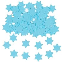 Blue Star of David - Magen David Confetti, Hebrew, Jewish Decorations for Weddings, Bar Mitzvah, Bat Mitzvah, Holiday Parties