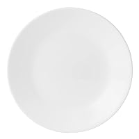 Corelle Vitrelle Livingware Bread and Butter Plate, Triple Layer Glass and Chip Resistant, 6-3/4-Inch Round Plate, White