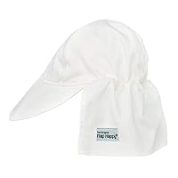Little Boys' Upf 50 Plus Organic Flap Hat, Natural, Medium