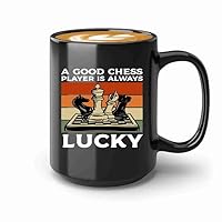 Chess Coffee Mug 15oz Black -Good Chess Player - Chess Club Athlete Coach Checkmate Chess Gifts Chess Player Board Game Chess Master Coworker