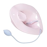 FRCOLOR Manual Bidet Sitz Bath for Hemorrhoids Bath Seat Sitz Bath for Postpartum Care Pp Toilet Confinement Pregnant Woman Pink