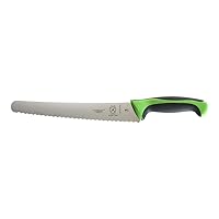 Mercer Culinary Millennia Colors Bread Knife, 10-Inch Wavy Edge Wide, Green