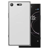 for Sony Xperia XZ1 Compact Ultra Thin Phone Case, Gel Pudding Soft Silicone Phone Case for Xperia XZ1 Compact 4.60 inches (White)