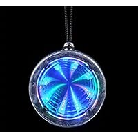 Lot of 12 LED Flashing Multi-Color Infinity Tunnel Necklaces