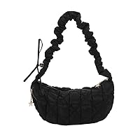 Quilted Crossbody Bags for Women Puffer Tote Bags Shoulder Boho Hippe Padded Handbag Trendy Y2k Bag