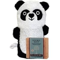 Plantlife Panda Mitt Ramie and Double Mint Bar Soap - Moisturizing and Soothing Soap for Your Skin - Hand Crafted Using Plant-Based Ingredients - Made in California 4oz Bar