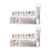 Scar go 15gm scar removal gel for keloids, burn scars, sports injuries scars, acne scars and irregular skin (pack of 2)