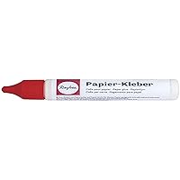 Rayher Paper Glue, Bottle 30 g, Bottle with fine tip, Dries Transparent, Acid-Free, no Paper Waves, 3339600