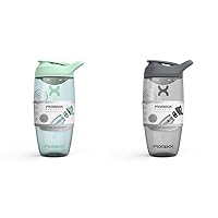 Promixx 2-Pack PURSUIT Protein Shaker Bottle With Snap-Fit Agitator, Metric Measurement Scale, BPA-Free