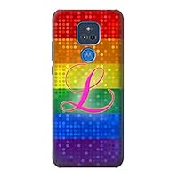 R2900 Rainbow LGBT Lesbian Pride Flag Case Cover for Motorola Moto G Play (2021)