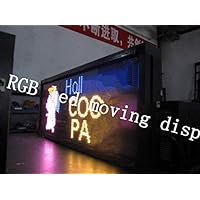 RGB led moving display,48 * 224dots,SMD,full color,shop advertising,p7.62mm,optoelectronic screen,digital board,pics