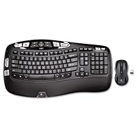 Logitech - MK550 Wireless Desktop Set, Keyboard/Mouse, USB, Black 920002555 (DMi EA
