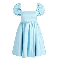 alice + olivia Women's Sharilyn Puff Sleeve Mini Dress